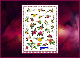 Nail Wraps Roses 